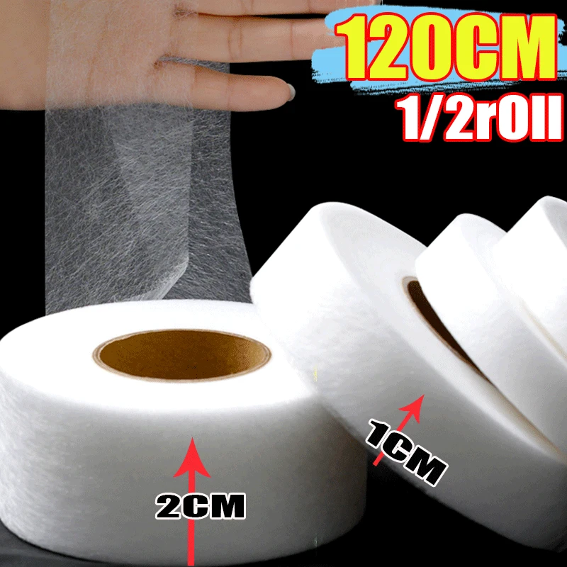 120M New Double Sided Interlining Sewing Accessories Adhesive Tape Cloth DIY Non-woven Fabric Apparel Fusible Interlining Lining