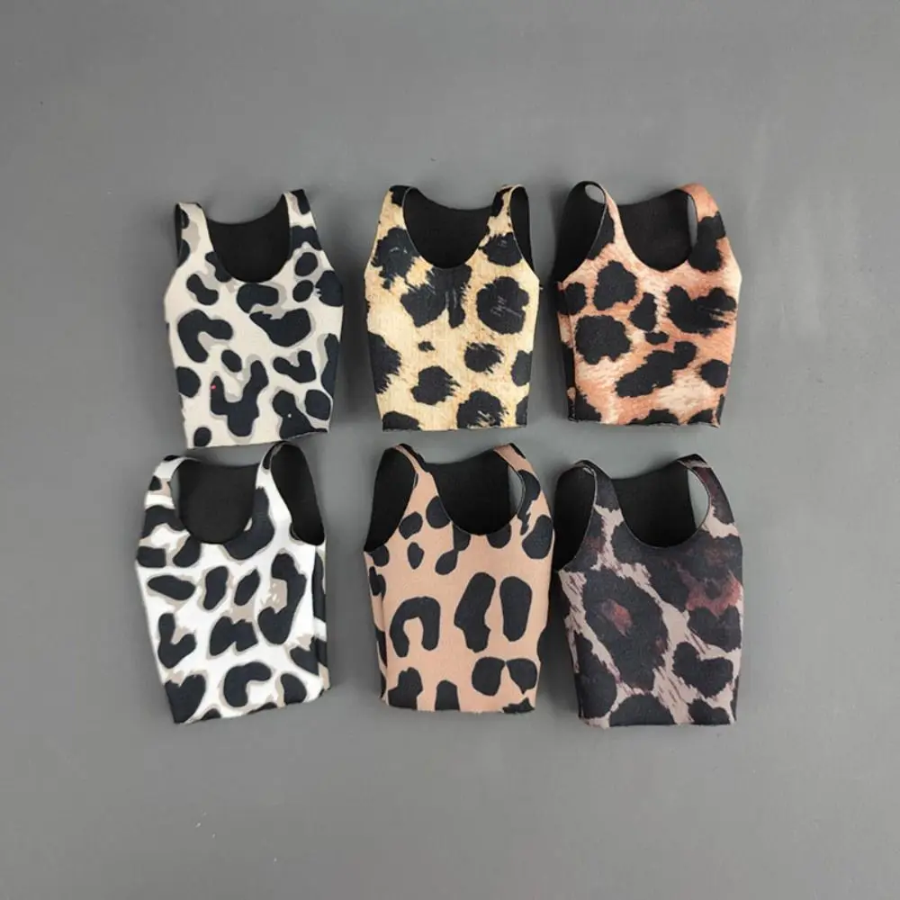 6 色 1/6 ミニチュアベスト高弾性布女性兵士ベストヒョウ柄兵士フィギュアアクセサリー