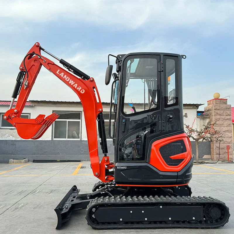 Mini excavadora china con accesorios, suministro directo de fábrica, nueva excavadora sobre orugas, máquina de excavación agrícola multifuncional