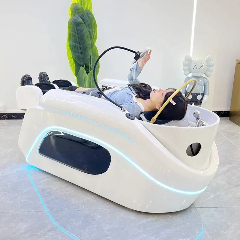 

Intelligent electric massage shampoo bed barber shop special automatic water circulation fumigation hair salon hair salon