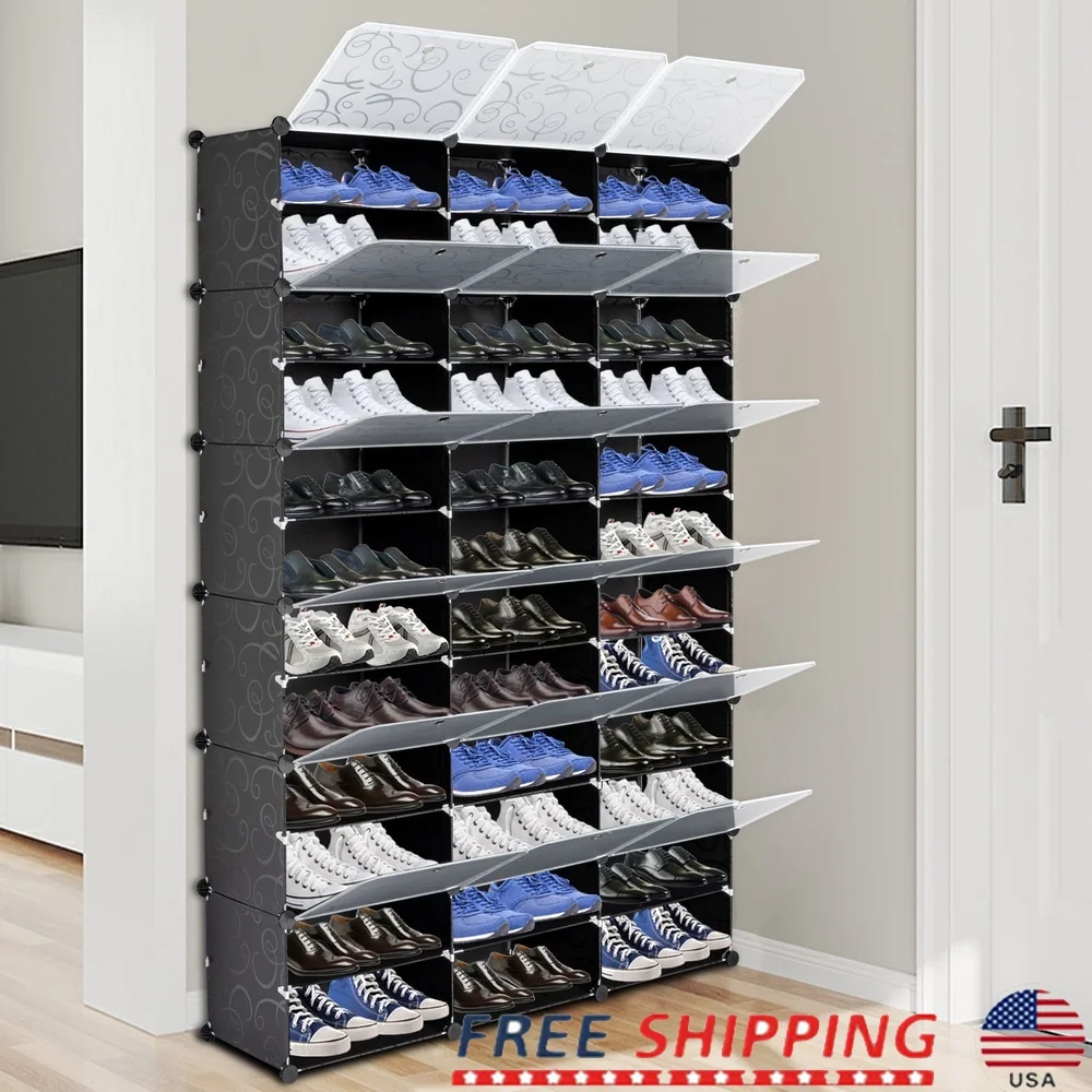 

DIY Modular Storage Cube Organizer Translucent Design Heavy-Duty Plastic Shelving Unit Clothes Shoes Toys in Any Room