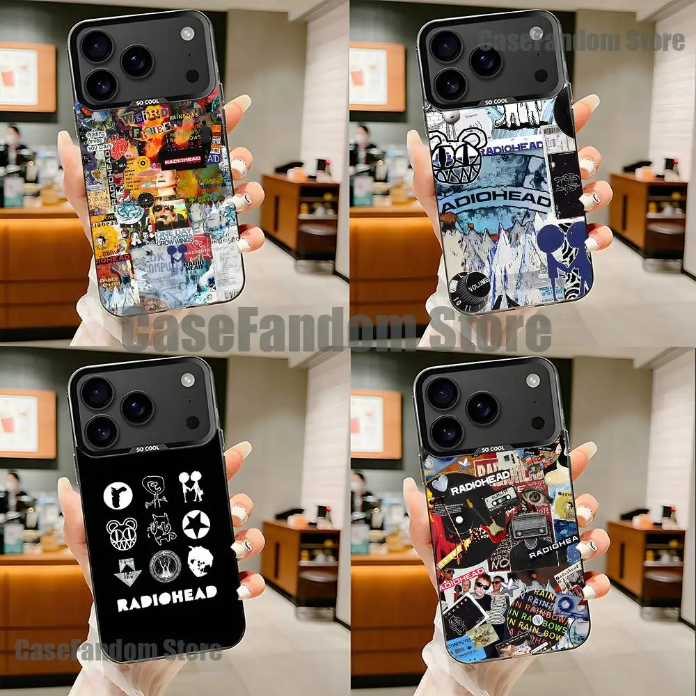 

R-Radiohead Band Rainbow For Black Candy Matte Cover iPhone 17,16,15,14,13,12,11,Pro,MAX,Plus