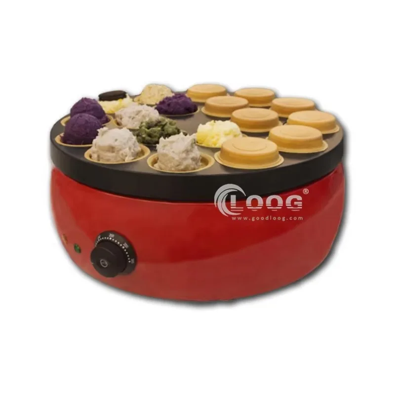 

Электрическая машина для приготовления имагаваяки/обаньяки из нержавеющей стали на 18 отверстий, новый дизайн, тайваньская, для пирожных с красной фасолью