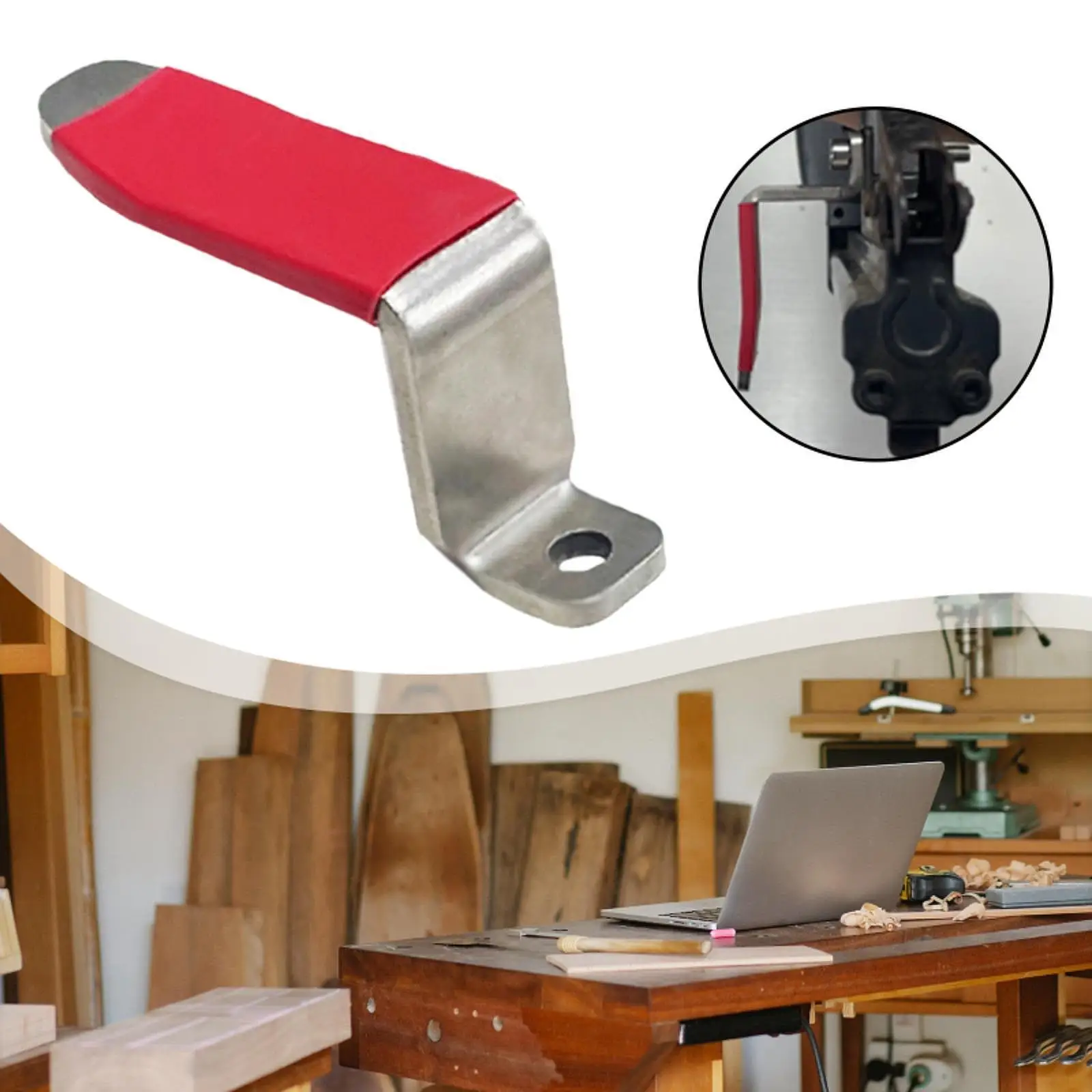 Electric Stapler Hook Stainless Steel Pneumatic Nail Guns Holder for Upholstery Carpentry and Furniture Making