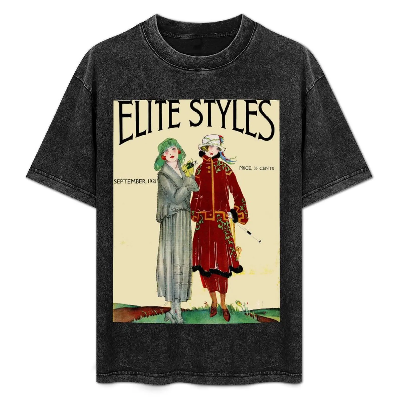 

ELITE STYLES : Vintage 1921 Magazine Advertising Print T-Shirt Modern Style Print T-Shirt