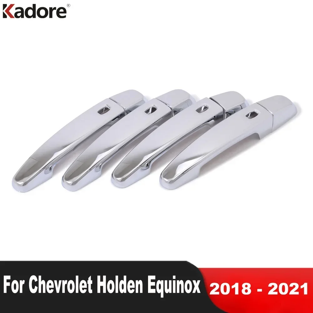 For Chevrolet Holden Equinox 2018-2020 2021 Chrome Car Door Handle Cover Trim Side Handles Catch Overlay Exterior Accessories