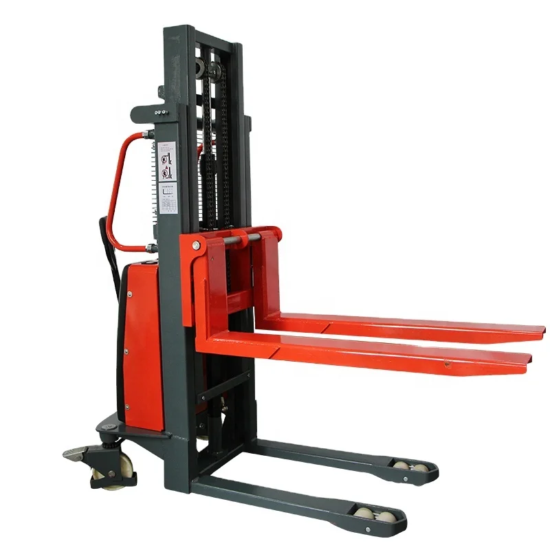 Hugo brand 2 tons electric pallet forklift 2m semi-electric stacker