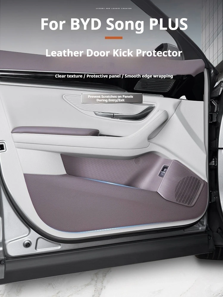 Car Door Anti Kick Pad for BYD Song Plus DM-i EV 2020-2025 Door Panel Anti-Scratch Protector Interior Modify Car Accessories