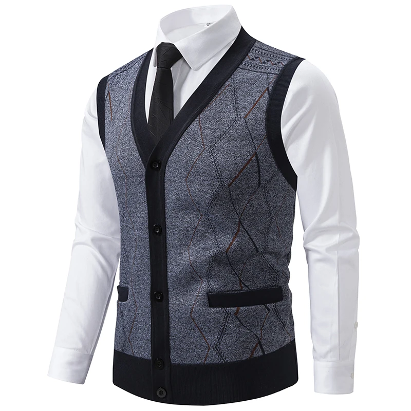 Thumbnail 4 - #25 Mens Knit Sweater Vests Discount Picks