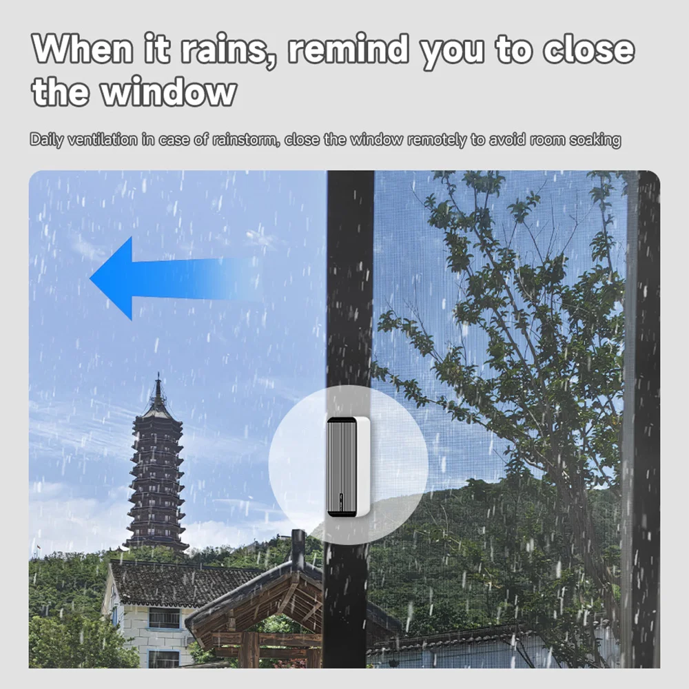 iHseno Tuya Smart Zigbee Rain Sensor Real-time Rainwater Detector Rain Detector Smart Life App Remote Control for House Outdoor - Image 5