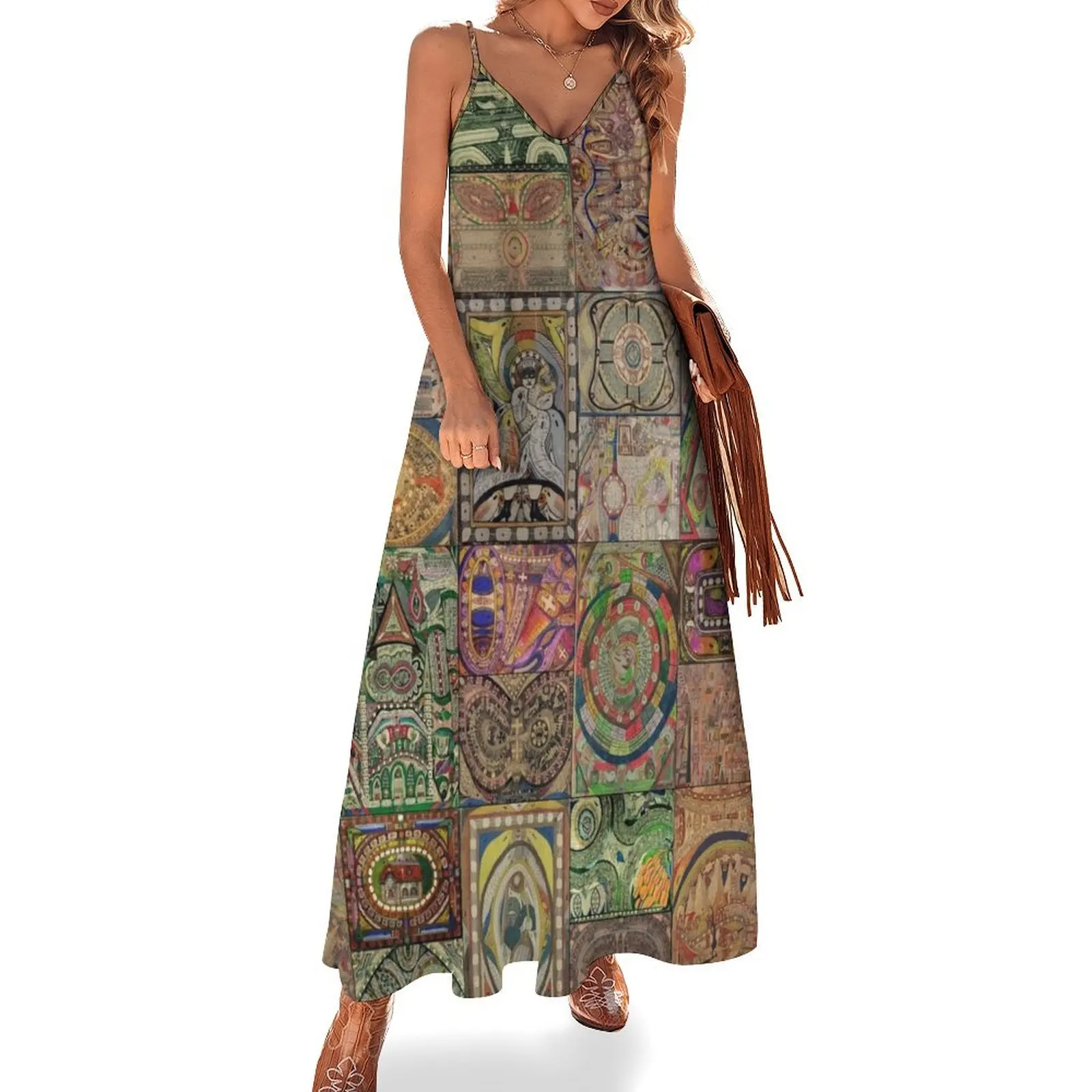 

Adolf Wlfli Sleeveless Long Dress beach dress wedding dresses for woman Dress