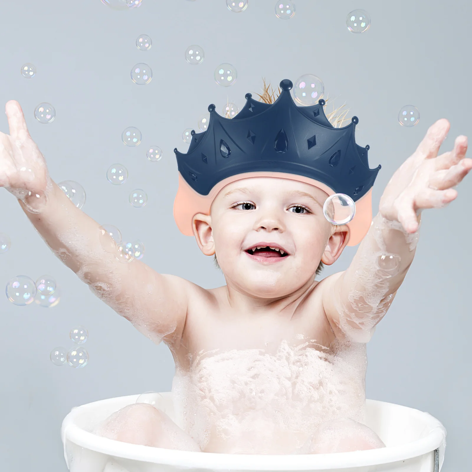 

Baby Shower Cap Adjustable Toddler Bath Hair Washing Shield Infant Shower Hat Bath Visor for Kids Baby Shampoo Guards