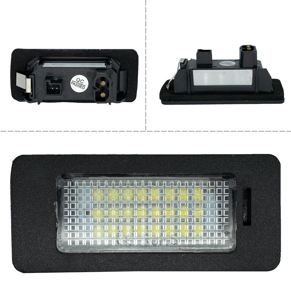 2x Led Car License Plate Light For BMW E39 M5 E70 E71 X5 X6 E60 M5 E90 E92 E93 M3 Rear Lights Number Plate Lamp Direct Replace