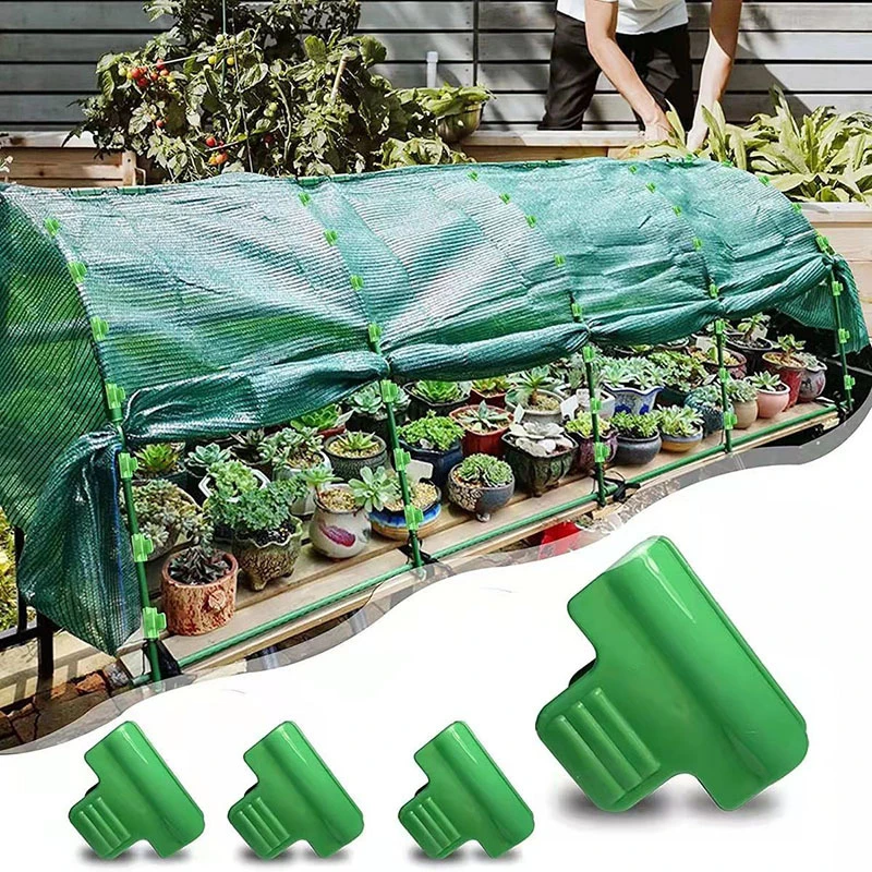 Greenhouse Clamps Clips Film Row Cover Netting Tunnel Hoop Clip Shading Net Rod Clip Plant Extension Support 8/11/16/19mm