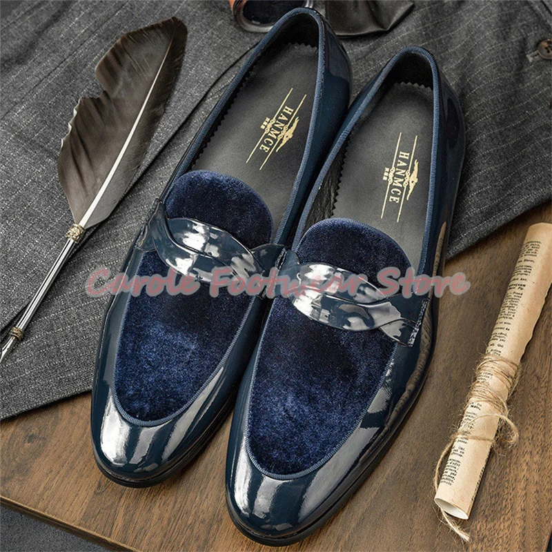 

Luxury Leather Splicing Carving Brouge Shoes for Men Fashion Mixed Color Lace-Up Male Loafers Formal Office Party Dress Oxfords