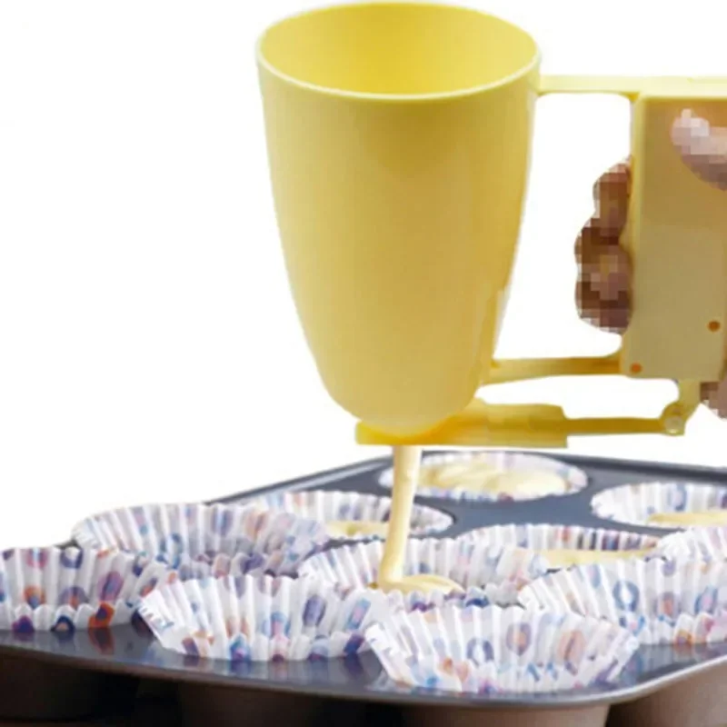 Cocina creativa DIY peso Donut Maker dispensador de masa de mano fabricante de albóndigas Waffle Donut máquina pastel crema dispensador