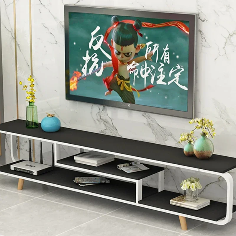 White Cabinets Tv Stands Organizer Designer Center Drawers Movies Entertainment Tv Table Floor Muebles Para Tv Home Furniture