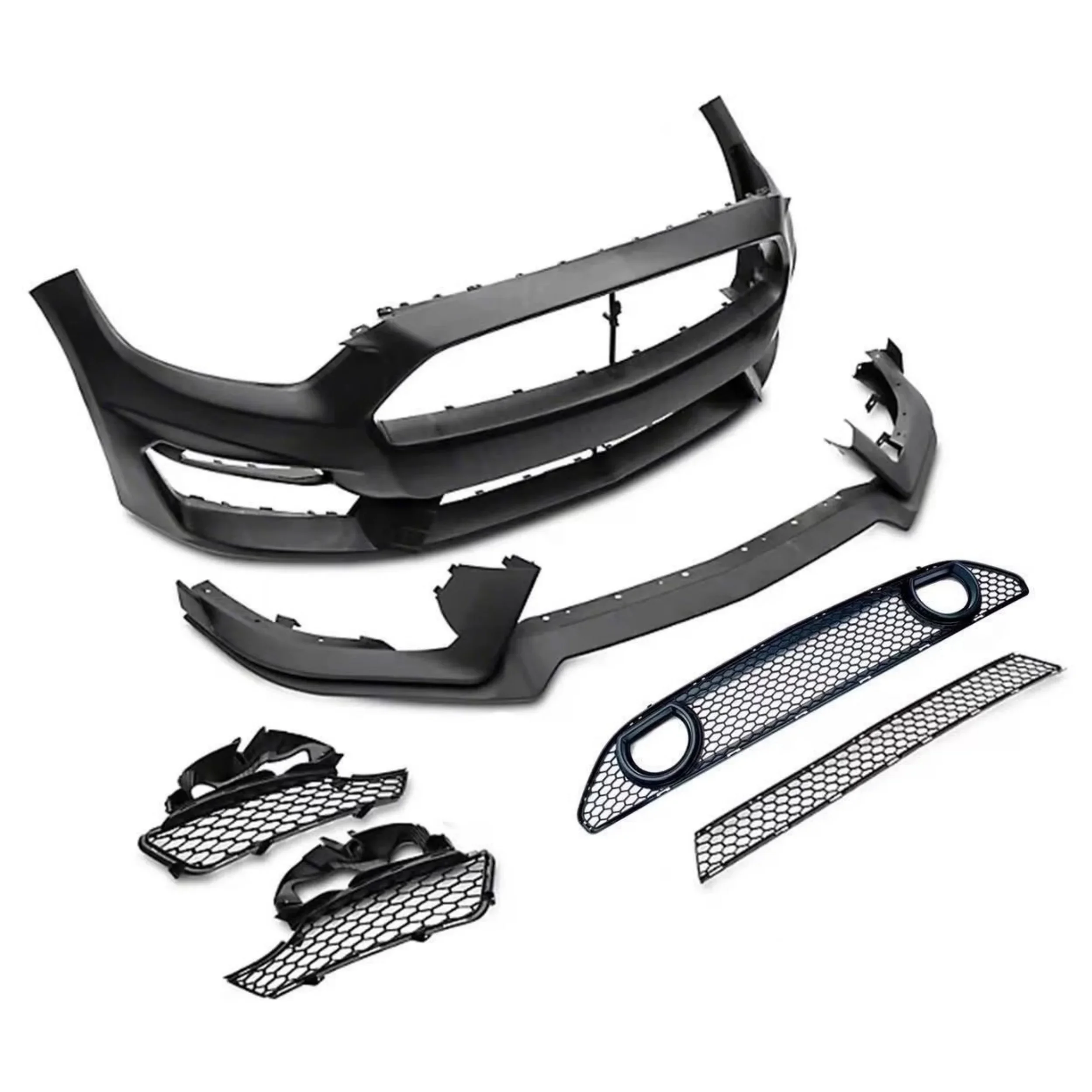 Front bumper assembly for Ford Mustang 2015-2023 modified Mach 1 Auto Front big surround Grille Body kit Car Accessories