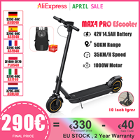 JUICEASE ESMAX MAX4 Pro Adult Electric Scooter 10Inch Peak 1000W Motor Max Speed 35Km/h Range 45-50km Large Battery 42V 14.5ah