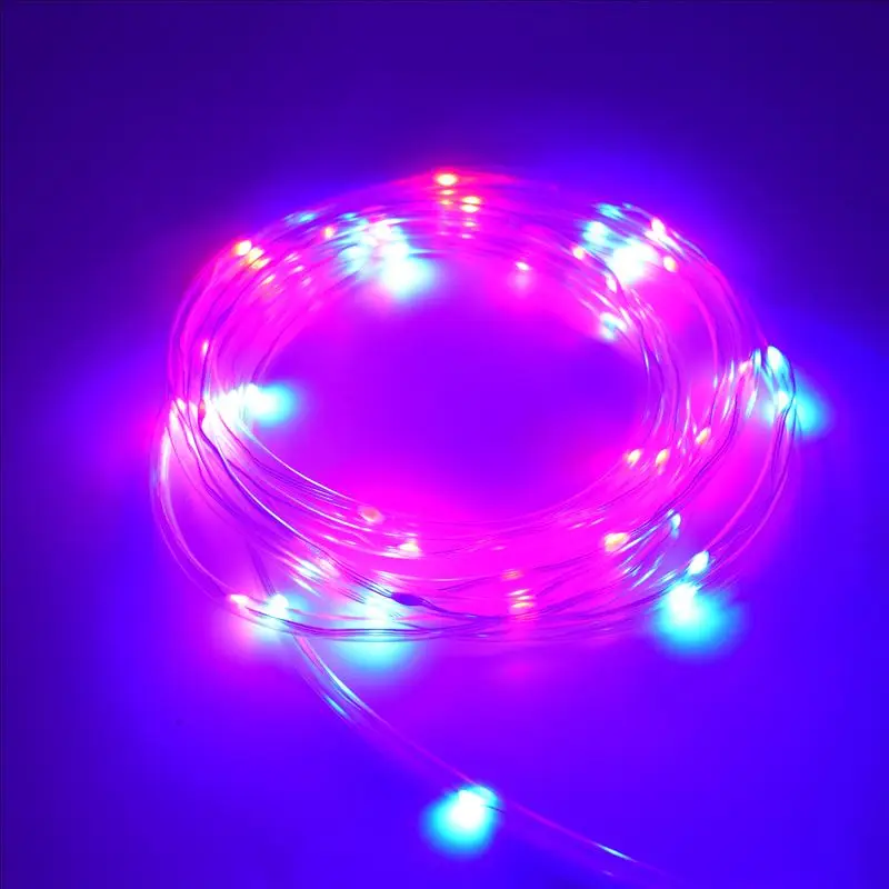 5mX APP Control WS2812B Digital Full Color LED Pixel String Light 3D LED Pixel Pebble Light With 8mm Plastics Tube