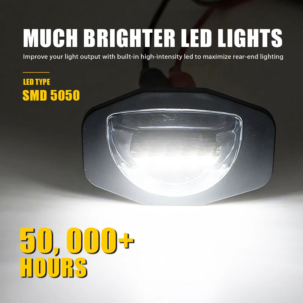 

AUXITO 2 шт. белые светодиодные фонари для номерного знака Canbus для Scion xB xD Toyota Auris Corolla Axio Alphard Fielder Rumion Vellfire ist