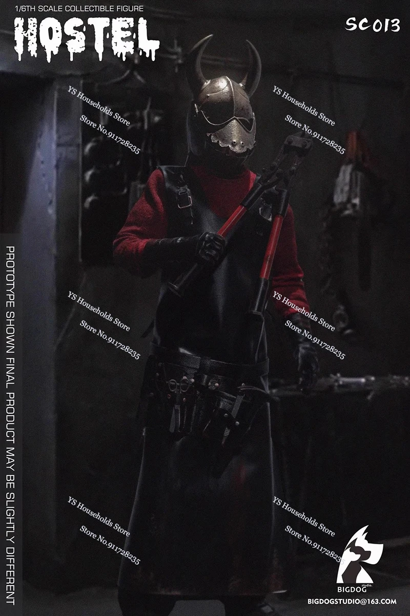 BIGDOG STUDIO SC013 1/6 Collectible Chainsaw Hostel Action Figure Bloeden Hand Voet Model Vervanging 12 "Man Soldaat Model
