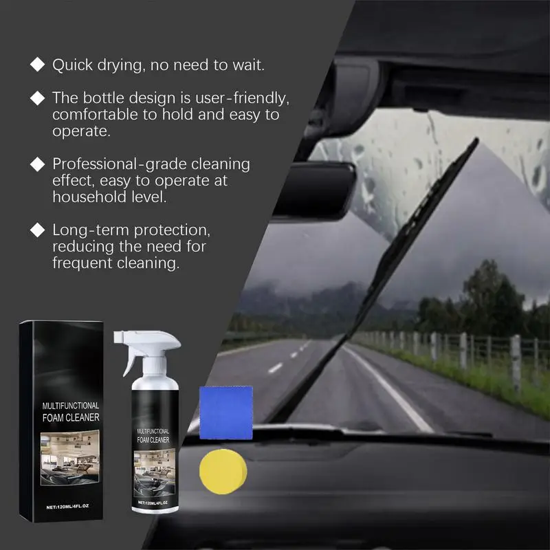 Oil Film Remover Film Coating Agent And Cleaner For Auto And Home Glass Auto And Home Glass Cleaner Eliminates Coatings Anti Fog