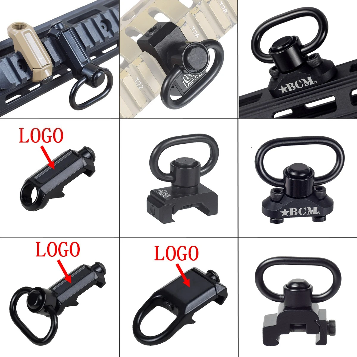 حار حزام معدني مشبك RSA GBB QD فصل سريع حبال قطب ل MLOK Keymod 20 مللي متر Pictinny السكك الحديدية BCM CQB بندقية حبال جبل AR15 AK