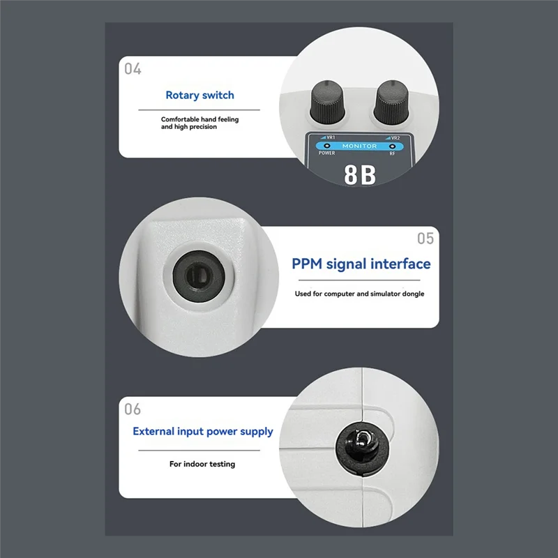 -September MC8B MINI 2.4G 8Ch RC Transmitter With MC8RE-V2 Receiver Radio System For RC Airplane Aircraft Boat Car And More Righ