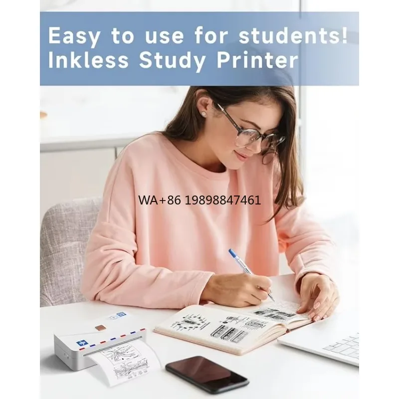 

Phomemo M04AS Portable Mini Thermal Printer Sticker BT Mobile Photo 300dpi Support 15/53/80/110mm Print Width Suitable