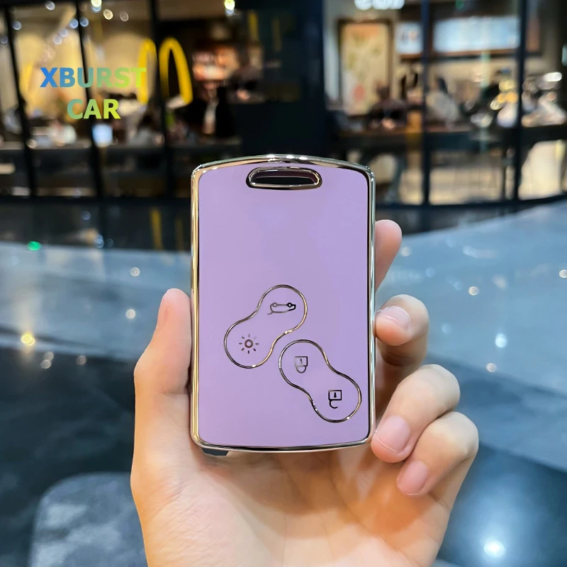 Voor Renault Duster Captur Clio Logan Megane Koleos Scenic Nema Fluence Zoe 4 Knoppen Tpu Autosleutel Hoesje Hoes Shell Fob Accessoires