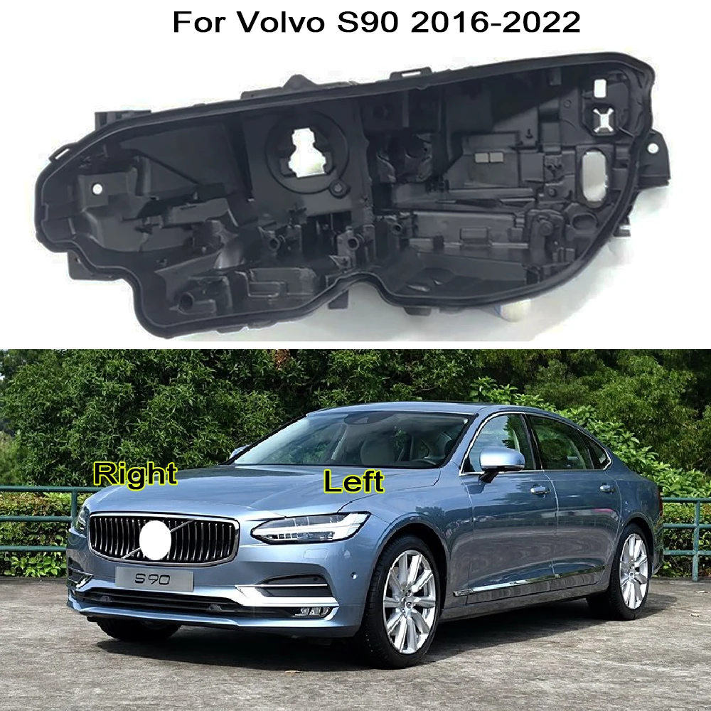 

Headlight Cover Support For Volvo S90 2016 2017 2018 2019 2020 2021 Automobile Bottom Shell Black Plastic Frame Replace