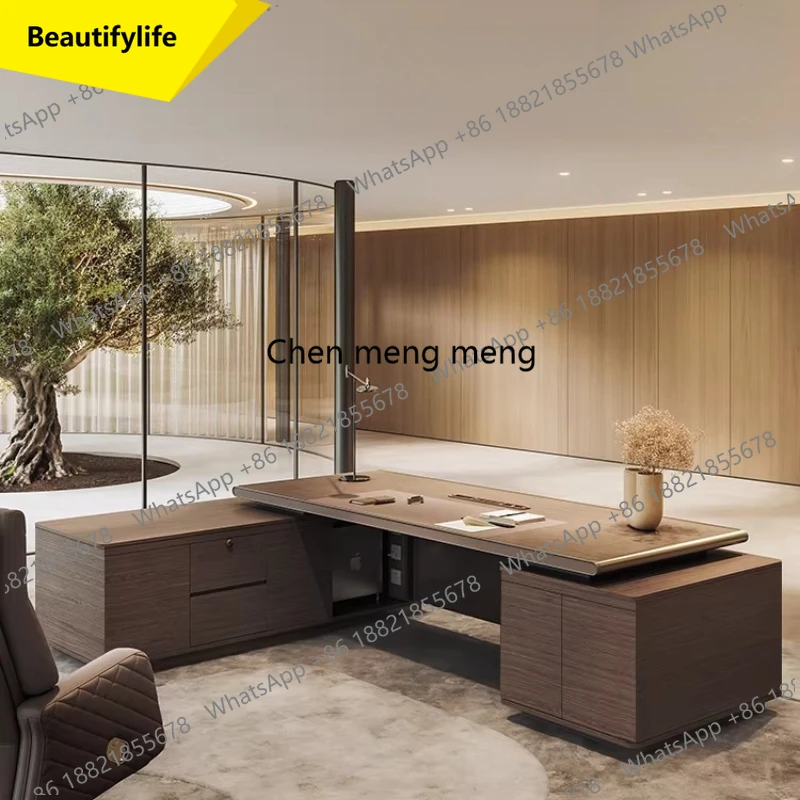 

Комбинированный компьютерный стол-органайзер A17 для геймеров и руководителей, с тумбой для документов и стулом, мебель для кабинета руководителя