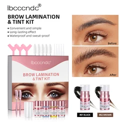 Eyebrow Lifting Kit and Tint Brow Lamination Perming Lotion Dye Tint Combination Brow Setting Eye Makeup Black Brown