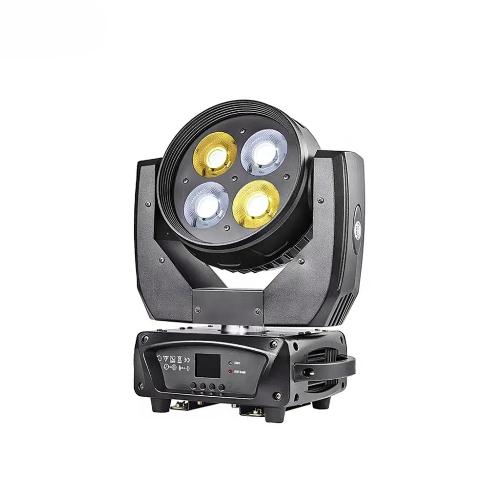 

HAT LED 4 Eyes Moving Wash Four Eyes COB Surface Light White Warm White Stage Light 4*50w Led Sharpy Beam Moving Head Light