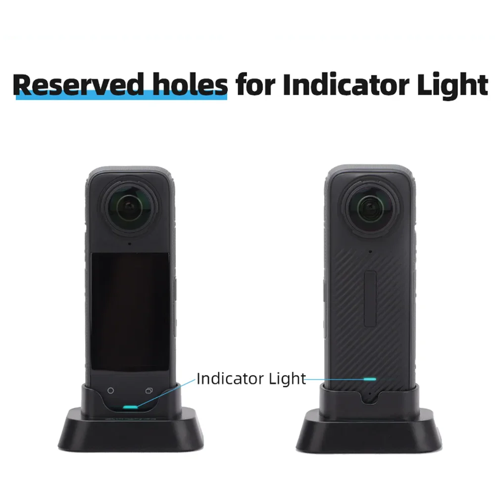 Sunnylife For Insta360 X4 Silicone Desktop Base Accessories Sports Camera Vertical Non-Slip Stand Protective Base