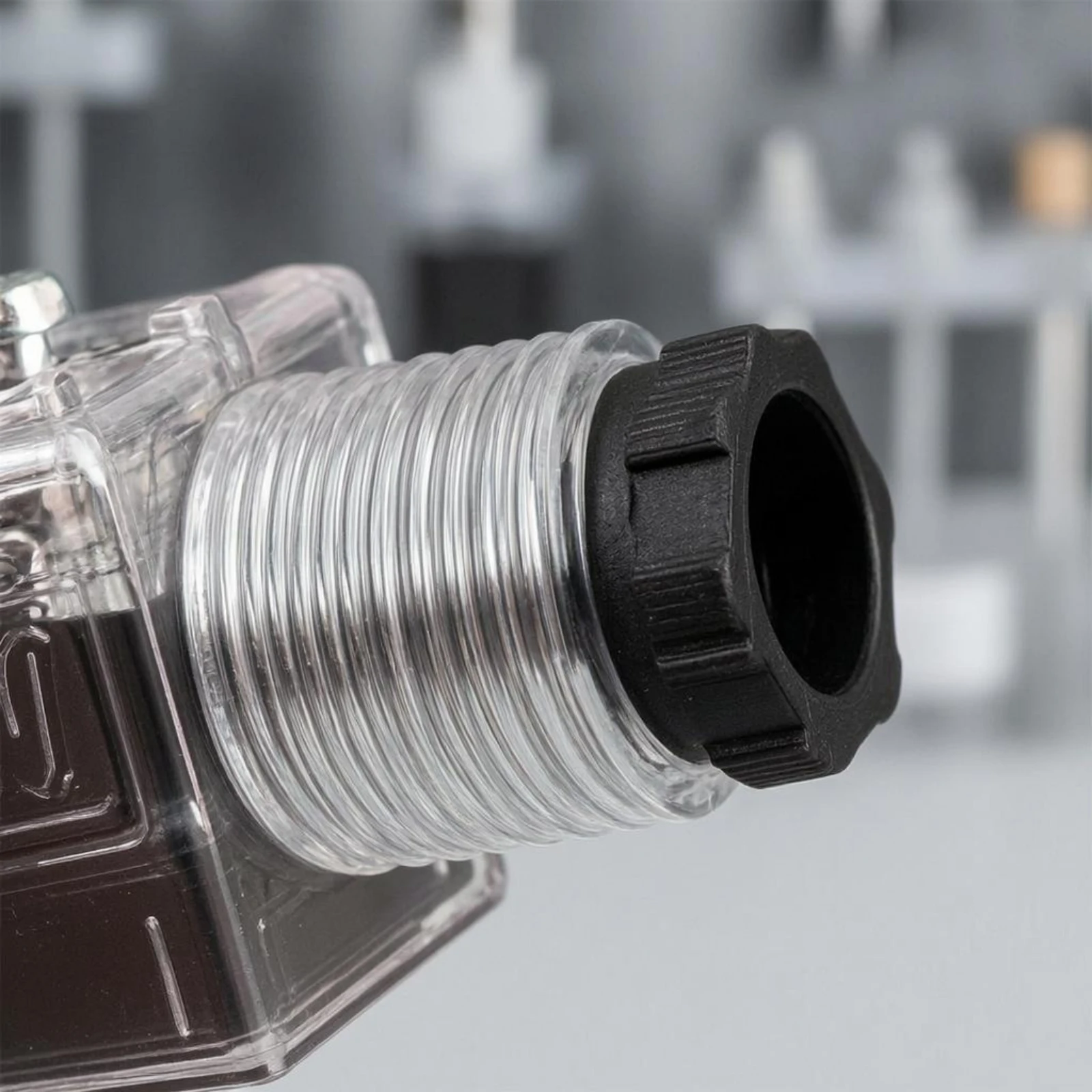 Transparent Solenoid Valve Plug Mounting Plate Plug with Indicator Light