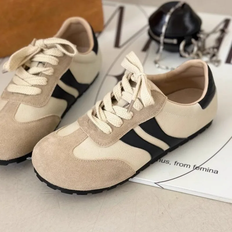 أحذية مسطحة مريحة مانعة للانزلاق مقاومة للاهتراء للنساء ، أحذية رياضية غير رسمية ، مطابقة الألوان ، مفردة ، ربيعية ، جديدة #6