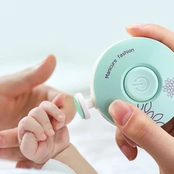 Recortador de uñas eléctrico para bebé, herramienta pulidora de uñas para niños y adultos, tijeras de manicura, Kit de higiene para bebé recién nacido, cortador de uñas para bebé