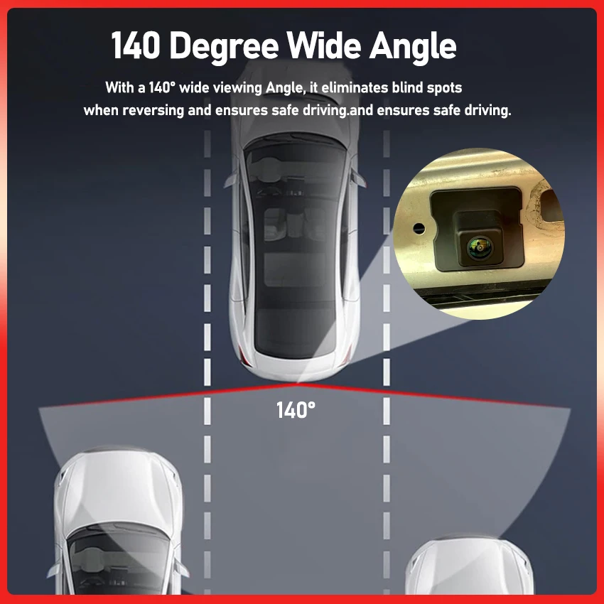 140-градусная HD 1080x720P камера заднего вида для Honda Civic 2006 2007 2008 2009 2010 2011 MK8 ночного видения парковочная камера заднего вида