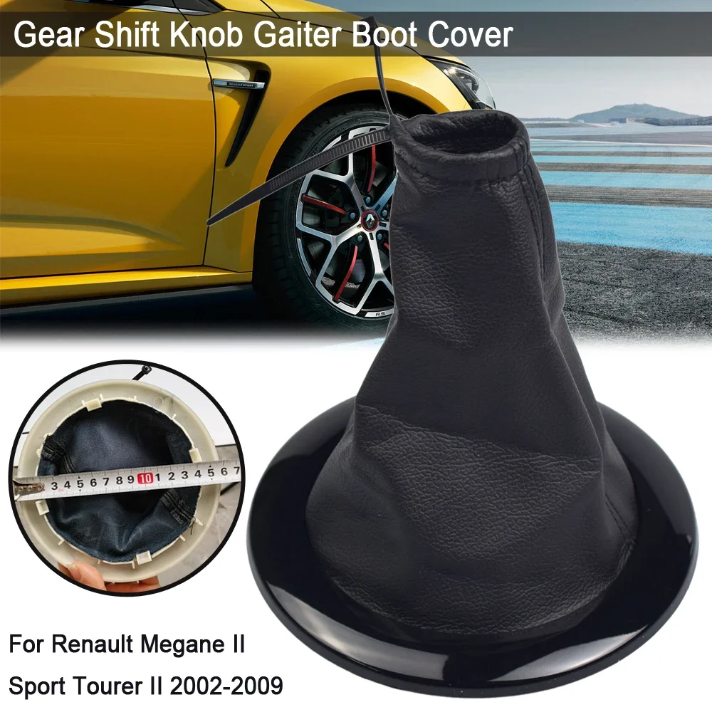 For Renault Megane 2 MK2 II Sport Tourer II 2002-2009 Car Gear Shift Knob Gaiter Boot Cover Lever Shifter Case