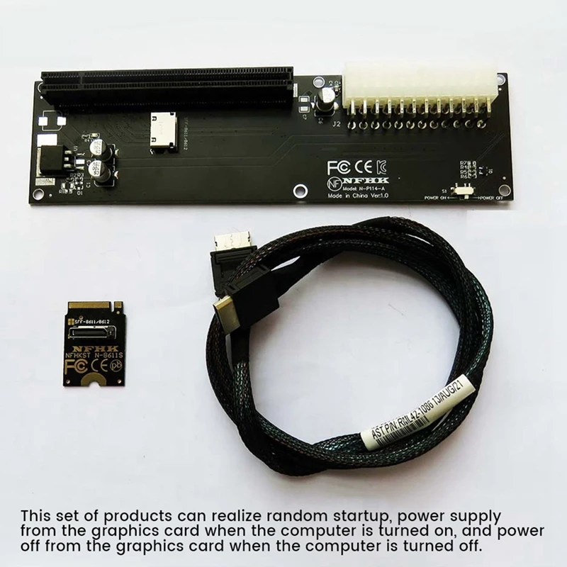 Oculink SFF-8612 SFF-8611 어댑터 카드, PCI-E 16X 2230 M.2 M 키 어댑터, GPD WIN Max2 외장 그래픽 카드용