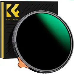 K&F Concept 67mm Filtro ND variabile ND3 ND1000 77mm 82mm ND3-1000 Filtro ultra sottile Serie NANO-X 49mm 52mm 55mm 58mm 62mm 72mm