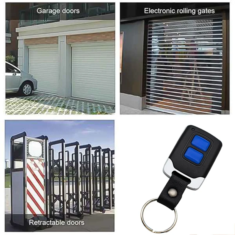 SQPP-433Mhz Garage Copy Remote Control 2 Keys Duplicator Door Commands Opener Electric Clone Fixed Code Access Gate
