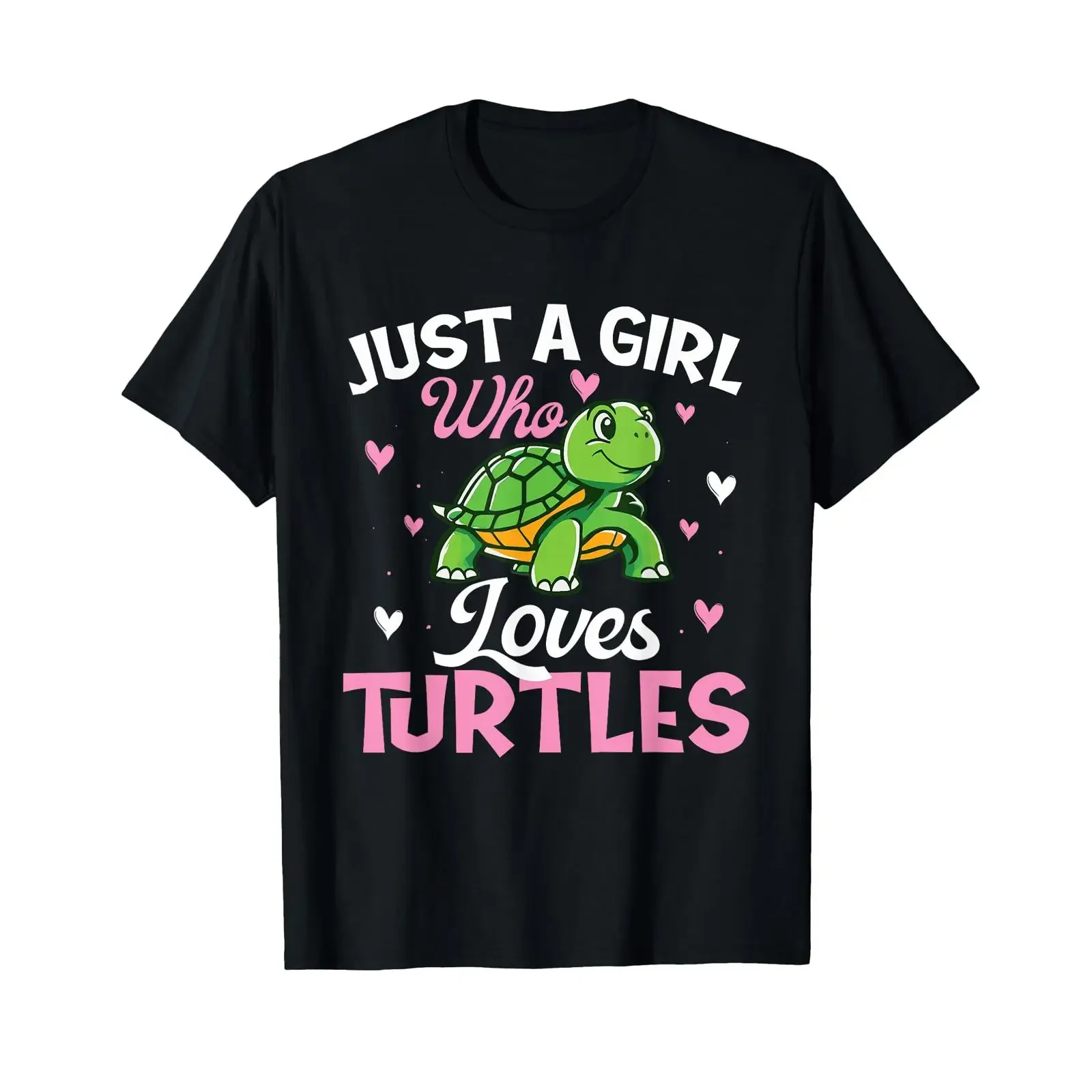 Just A Girl Who Loves Turtles Reptile Lover Cute Tortoise T Shirt vintage Washed Stretched Soft Comfortable graphic Casual