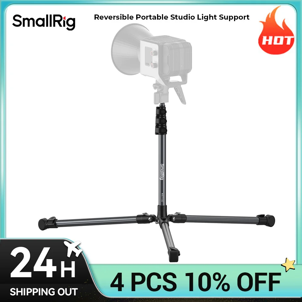 smallrig-rt190-リバーシブルポータブルスタジオライトサポートスピードライト、連続ライト、リングライト、led-ビデオライトをサポート