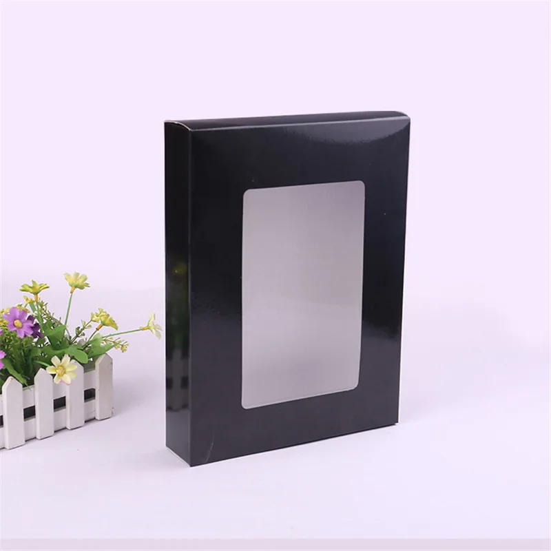 100Pcs/Lot Transparent Window Towel Box Wholesale Gift box Valentine's Day Birthday Gift Box