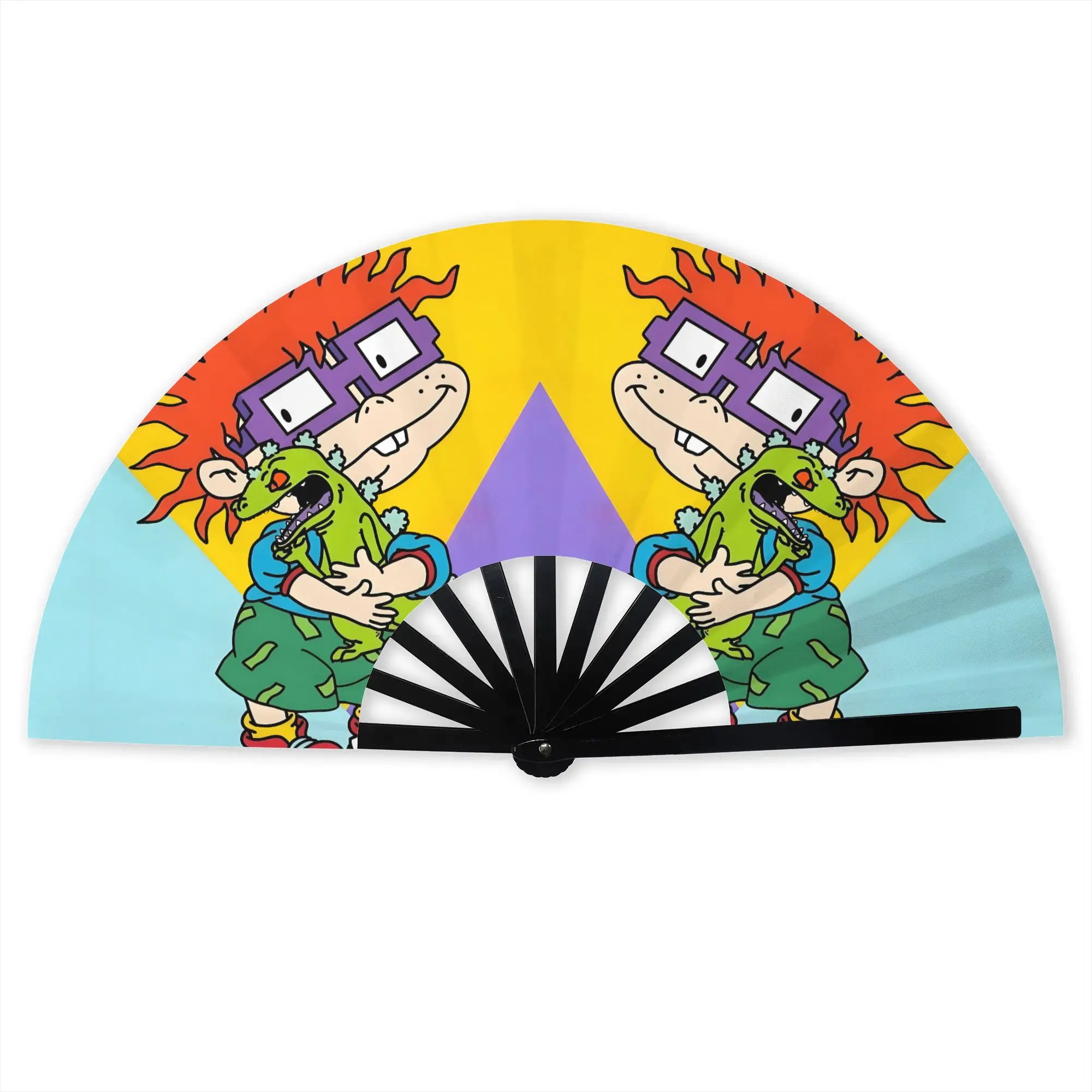 Chuckie R-Rugrats Hand Fan Promotional Gift Event Souvenir Figurita lmantada Durable Folding Fans Unique Bulk Pack Fan