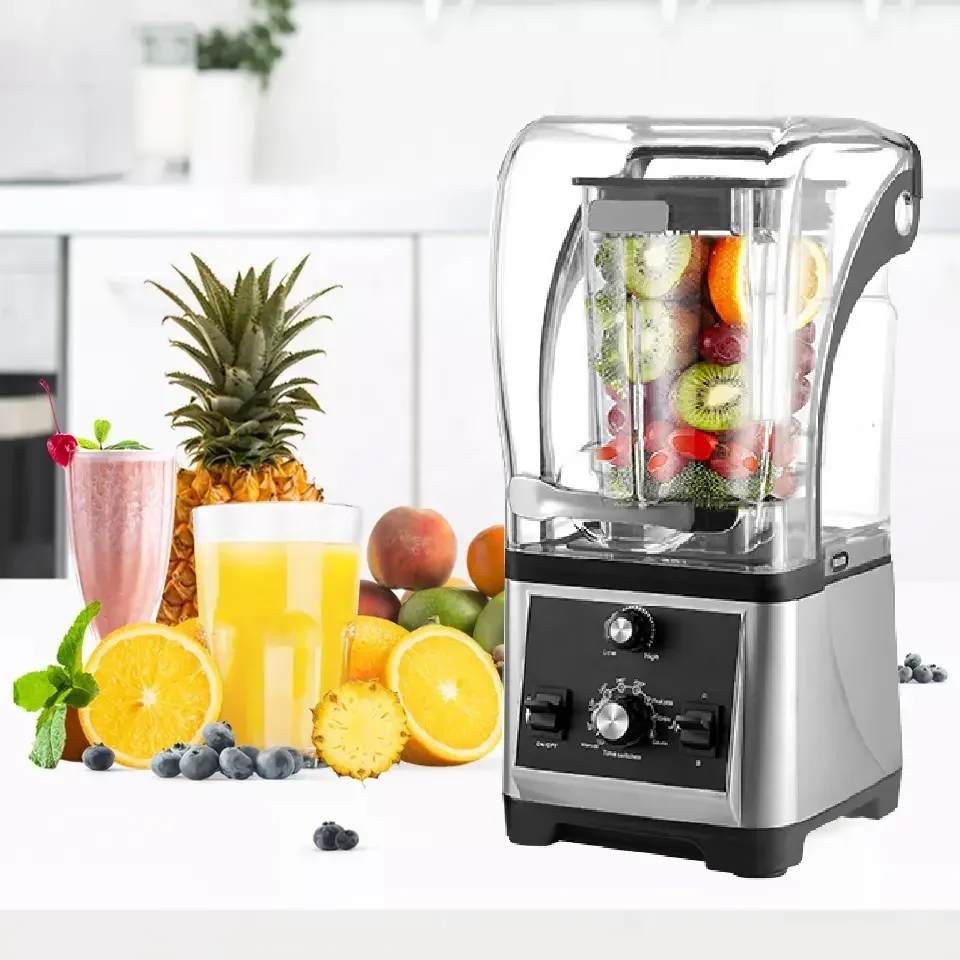 For Sound Proof Blender 2200W 1.8L Commercial Fruit Juice Smoothie Maker With Quiet Sound Enclosure for Puree