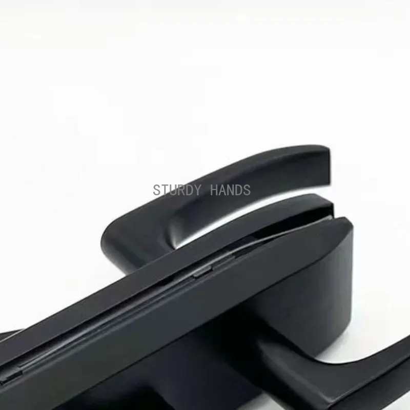 1 Set of Glass Stainless Steel Door Lock Office Partition Lock Glass Door Handle Lock Household Hardware Accessories with Key